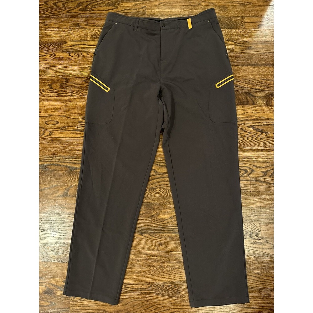 McLaren Pants Mens 42L Grey Papaya Orange F1 Team Technical Stretch Trousers